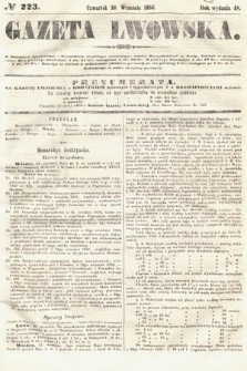 Gazeta Lwowska. 1858, nr 223
