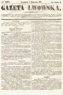 Gazeta Lwowska. 1858, nr 226