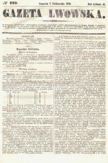 Gazeta Lwowska. 1858, nr 229