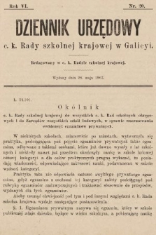 Dziennik Urzędowy c. k. Rady szkolnej krajowej w Galicyi. 1902, nr 20