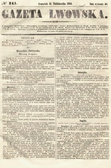 Gazeta Lwowska. 1858, nr 241