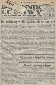 Dziennik Ludowy : organ Polskiej Partyi Socyalistycznej. 1922, nr 5
