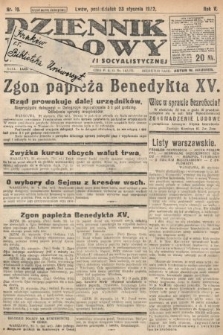 Dziennik Ludowy : organ Polskiej Partyi Socyalistycznej. 1922, nr 19