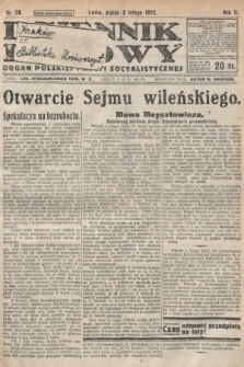 Dziennik Ludowy : organ Polskiej Partyi Socyalistycznej. 1922, nr 28