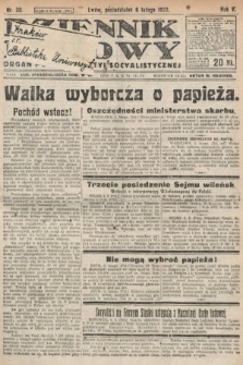 Dziennik Ludowy : organ Polskiej Partyi Socyalistycznej. 1922, nr 30