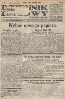 Dziennik Ludowy : organ Polskiej Partyi Socyalistycznej. 1922, nr 31