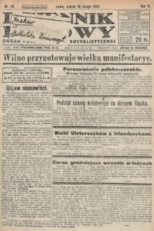 Dziennik Ludowy : organ Polskiej Partyi Socyalistycznej. 1922, nr 40