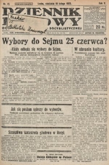 Dziennik Ludowy : organ Polskiej Partyi Socyalistycznej. 1922, nr 41
