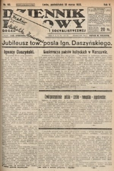 Dziennik Ludowy : organ Polskiej Partyi Socyalistycznej. 1922, nr 60