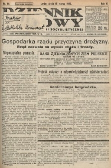Dziennik Ludowy : organ Polskiej Partyi Socyalistycznej. 1922, nr 61