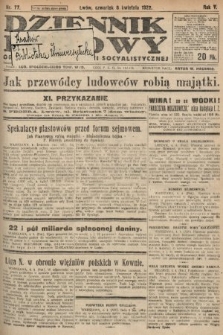 Dziennik Ludowy : organ Polskiej Partyi Socyalistycznej. 1922, nr 77