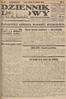Dziennik Ludowy : organ Polskiej Partyi Socyalistycznej. 1922, nr 85