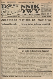 Dziennik Ludowy : organ Polskiej Partyi Socyalistycznej. 1922, nr 104