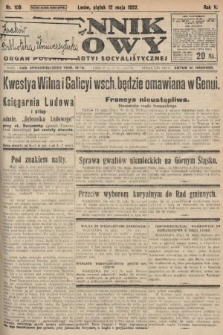 Dziennik Ludowy : organ Polskiej Partyi Socyalistycznej. 1922, nr 105