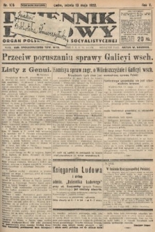 Dziennik Ludowy : organ Polskiej Partyi Socyalistycznej. 1922, nr 106