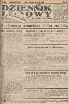 Dziennik Ludowy : organ Polskiej Partyi Socyalistycznej. 1922, nr 107