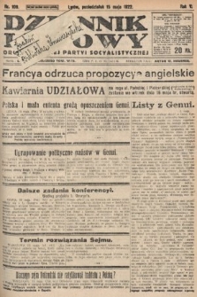 Dziennik Ludowy : organ Polskiej Partyi Socyalistycznej. 1922, nr 108