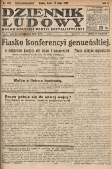 Dziennik Ludowy : organ Polskiej Partyi Socyalistycznej. 1922, nr 109