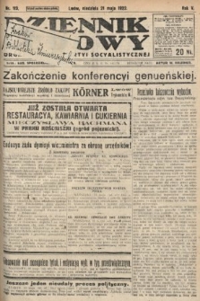 Dziennik Ludowy : organ Polskiej Partyi Socyalistycznej. 1922, nr 113