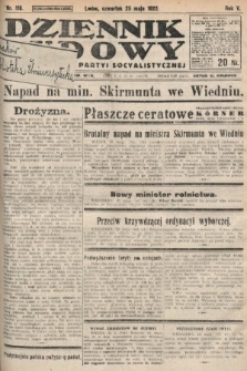 Dziennik Ludowy : organ Polskiej Partyi Socyalistycznej. 1922, nr 116