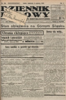 Dziennik Ludowy : organ Polskiej Partyi Socyalistycznej. 1922, nr 124