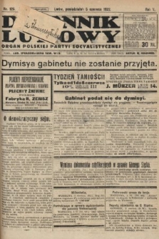 Dziennik Ludowy : organ Polskiej Partyi Socyalistycznej. 1922, nr 125
