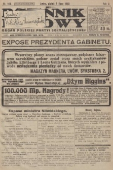 Dziennik Ludowy : organ Polskiej Partyi Socyalistycznej. 1922, nr 149