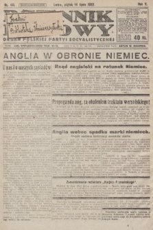 Dziennik Ludowy : organ Polskiej Partyi Socyalistycznej. 1922, nr 155