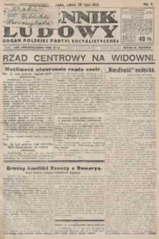 Dziennik Ludowy : organ Polskiej Partyi Socyalistycznej. 1922, nr 168