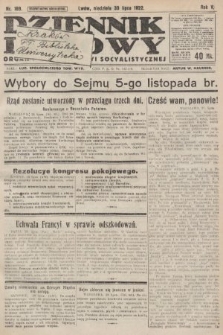 Dziennik Ludowy : organ Polskiej Partyi Socyalistycznej. 1922, nr 169
