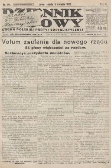 Dziennik Ludowy : organ Polskiej Partyi Socyalistycznej. 1922, nr 174