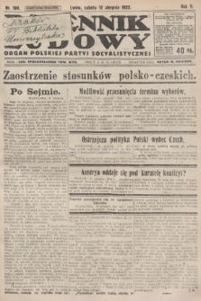 Dziennik Ludowy : organ Polskiej Partyi Socyalistycznej. 1922, nr 180