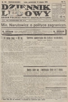 Dziennik Ludowy : organ Polskiej Partyi Socyalistycznej. 1922, nr 182