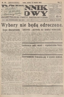 Dziennik Ludowy : organ Polskiej Partyi Socyalistycznej. 1922, nr 185