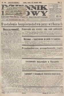 Dziennik Ludowy : organ Polskiej Partyi Socyalistycznej. 1922, nr 188