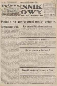Dziennik Ludowy : organ Polskiej Partyi Socyalistycznej. 1922, nr 190
