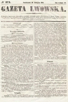 Gazeta Lwowska. 1858, nr 273