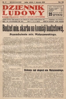 Dziennik Ludowy : organ Polskiej Partji Socjalistycznej. 1930, nr 2