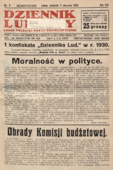 Dziennik Ludowy : organ Polskiej Partji Socjalistycznej. 1930, nr 3