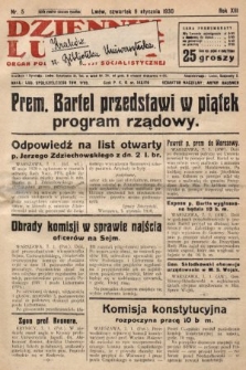 Dziennik Ludowy : organ Polskiej Partji Socjalistycznej. 1930, nr 5