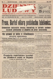 Dziennik Ludowy : organ Polskiej Partji Socjalistycznej. 1930, nr 7