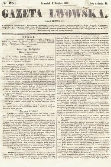 Gazeta Lwowska. 1858, nr 281