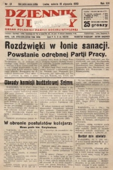Dziennik Ludowy : organ Polskiej Partji Socjalistycznej. 1930, nr 13