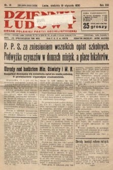 Dziennik Ludowy : organ Polskiej Partji Socjalistycznej. 1930, nr 14