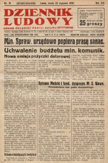 Dziennik Ludowy : organ Polskiej Partji Socjalistycznej. 1930, nr 16