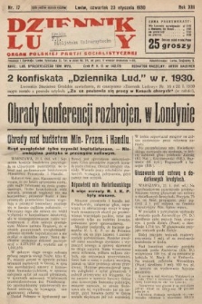 Dziennik Ludowy : organ Polskiej Partji Socjalistycznej. 1930, nr 17