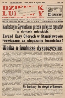 Dziennik Ludowy : organ Polskiej Partji Socjalistycznej. 1930, nr 22