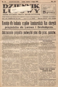 Dziennik Ludowy : organ Polskiej Partji Socjalistycznej. 1930, nr 25