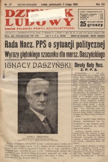Dziennik Ludowy : organ Polskiej Partji Socjalistycznej. 1930, nr 27