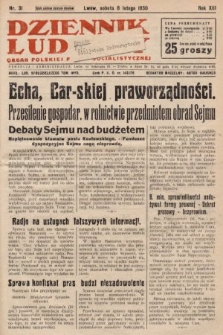 Dziennik Ludowy : organ Polskiej Partji Socjalistycznej. 1930, nr 31